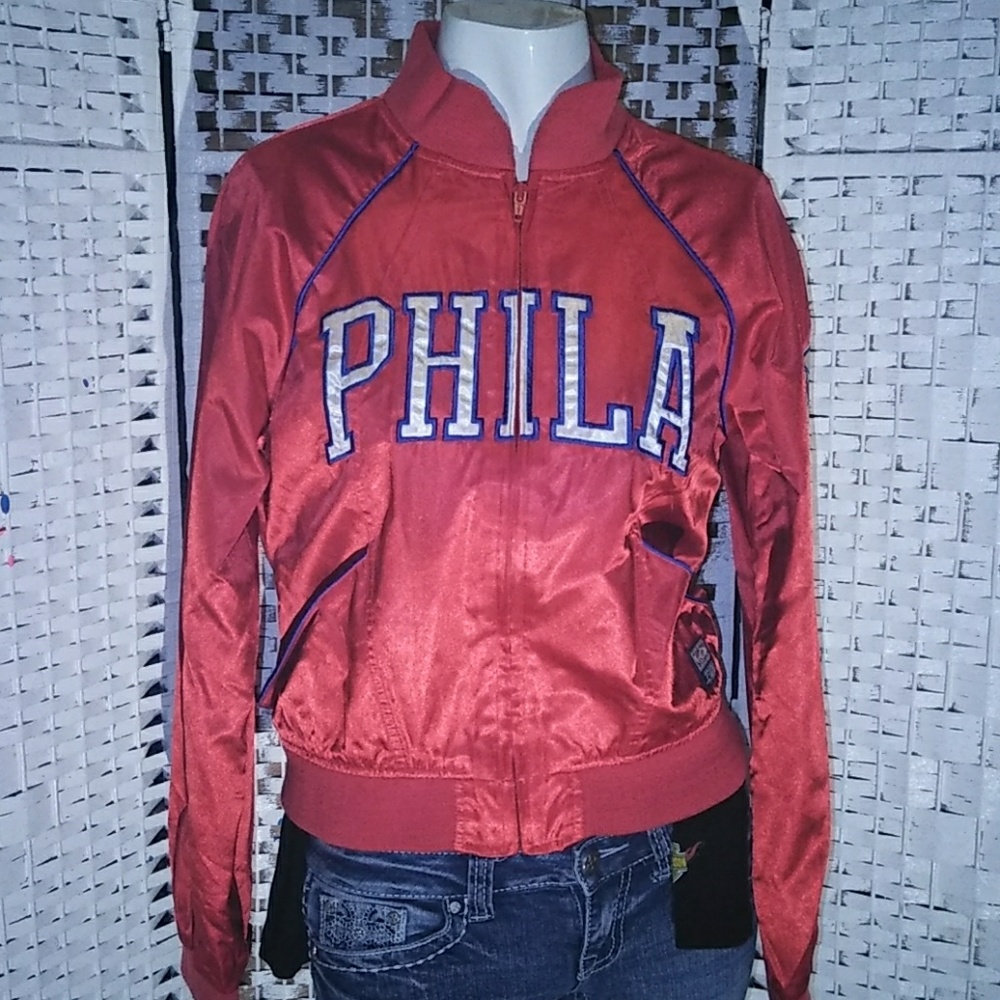 VINTAGE 76ERS HARDWOOD CLASSICS JACKET